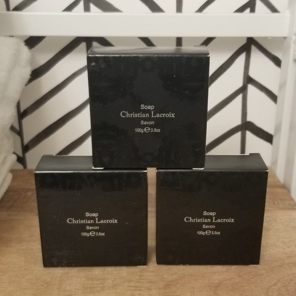 Christian Lacroix Bath Soaps in Black Paseo Packaging - 100g x 3 (three) - Picture 2 of 3